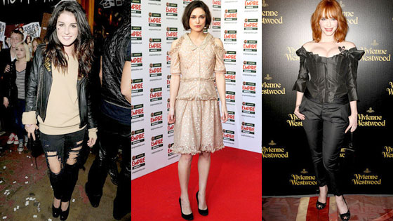 Shenea Grimes, Keira Knightley, Christina Hendricks Shenea Grimes, Keira Knightley, Christina Hendricks